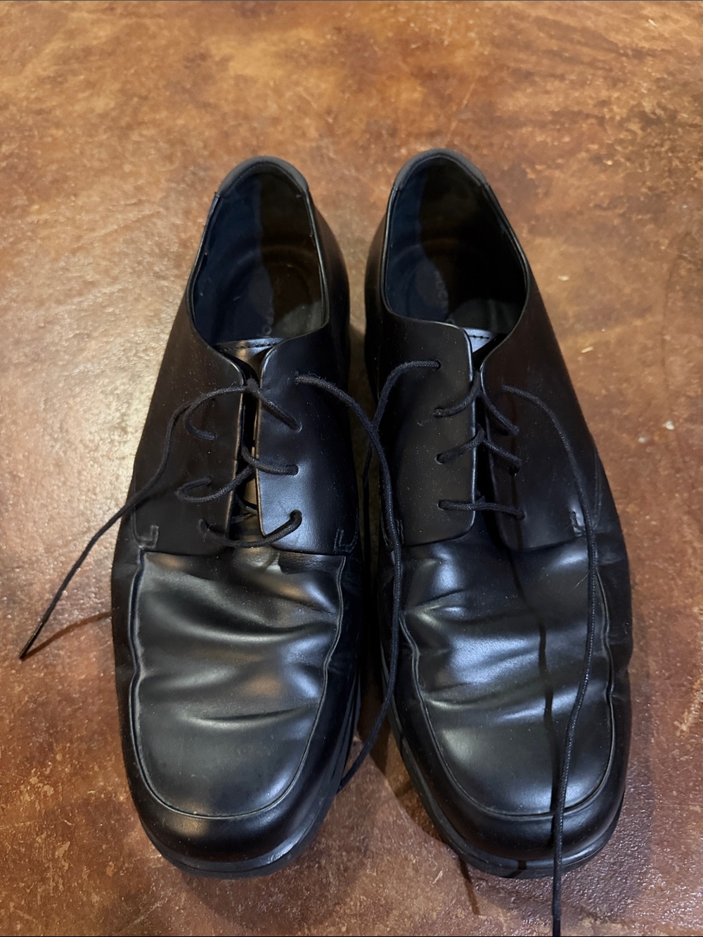 Rockport Black Leather Derby Dress Shoes
